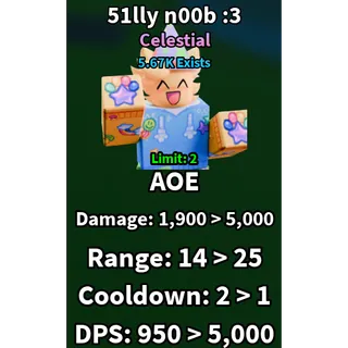 Celestial silly noob | slop tower defense