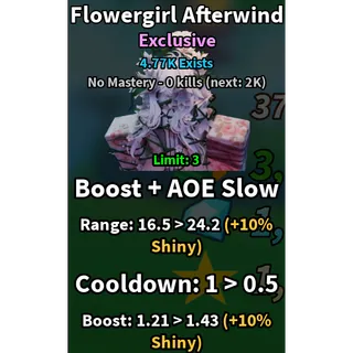 shiny flowegirl afterwinds | slop tower defense