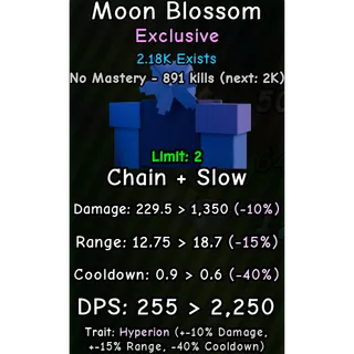 moon blossom | hyperion trait | slop tower defense