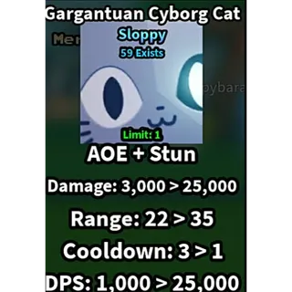 Gargantuan Cyborg Cat | SLOPPY | slop tower defense