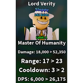 Lord Verity | SLOPPY | slop tower defense