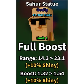 Shiny sahur statue | slop tower defense
