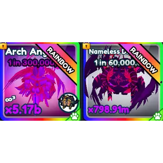 Rainbow nameless diety + Rainbow arch angel | bundle | tap simulator reborn