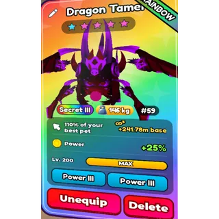Rainbow dragon tamer | tap simulator reborn