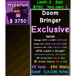 Void doom bringer | Hyperion trait | slop tower defense