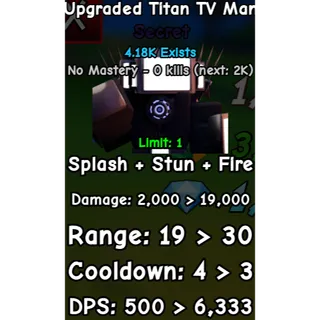 Upgraded titan tv man | SLOP TOWER DEFENSE