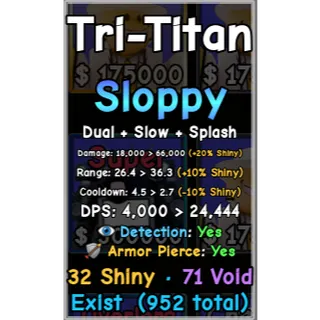 Shiny Tri-Titan | SLOPPY | slop tower defense
