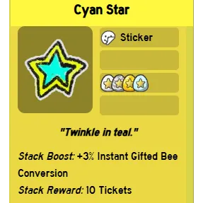 Bee Swarm Simulator | Cyan Star