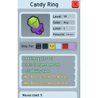 Bee Swarm Simulator | Candy Ring