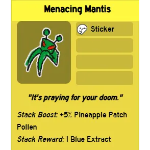 Bee Swarm Simulator | Menacing Mantis
