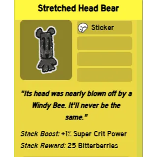 Bee Swarm Simulator | Stretched Head Bear