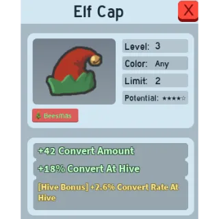 Bee Swarm Simulator | Elf Cap