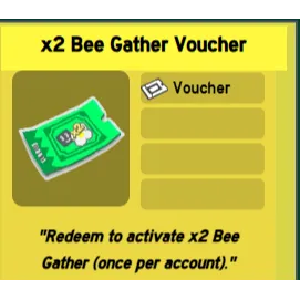 Bee Swarm Simulator | x2 Bee Gather Voucher