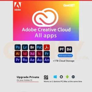 Adobe Creative Cloud 14 Days Subscriptions All App - 1 TB - In Your Account - Mac/Win