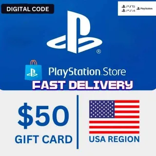 $50.00 USD PlayStation Store