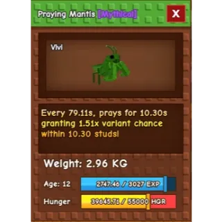 PRAYING MANTIS - GAG