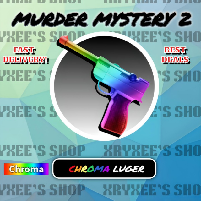 MM2 CHROMA LUGER - Murder Mystery 2 Game Items - Gameflip