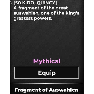Fragment of Auswahlen Type Soul