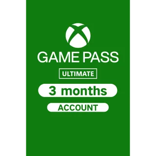 Xbox Game Pass Ultimate - 3 Months -  Global Account - XGPU - Full Access!