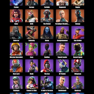 Fortnite Account 41 Skins: Galaxy | Warpaint | Rogue Agent | Rose Team Leader | Blue Striker | Fusion | Sorana | Carbide...
