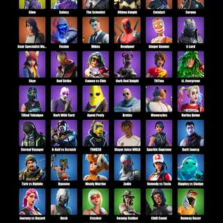 Fortnite Account 44 Skins: Glow | Galaxy | The Scientist | Ultima Knight | Catalyst | Sorana | Gear Specialist Maya...