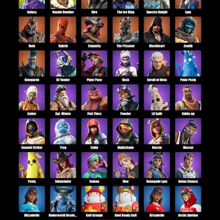 Fortnite Account 43 Skins: Galaxy | Royale Bomber | Dire | The Ice King | Spectra Knight | Lynx | Ruin | Hybrid | Calamity...