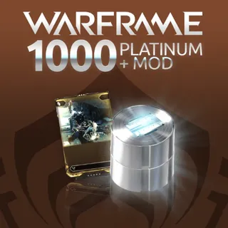 Warframe 1000 Platinum + Rare Mod