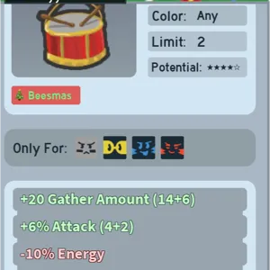 4% BAP bee swarm toy dru