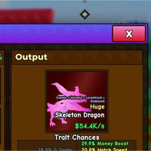 huge skeleton dragon