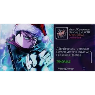 Vow of ceaseless slashes (sukuna vow) | jujutsu infinite