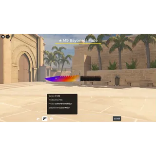 M9 Bayonet Fade | Bloxstrike 