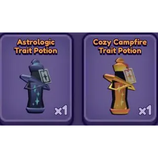 Astrologic Trait potion + Cozy Campfire trait potion | Dragon Adventures