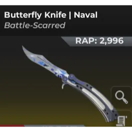 Butterfly knife Naval | Bloxstrike