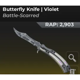 Butterfly knife violet | bloxstrike
