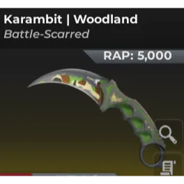 Karambit woodland | Bloxstrike