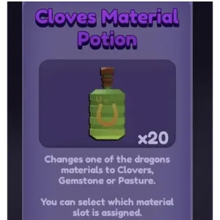 20 Cloves Material Potions | Dragon Adventures