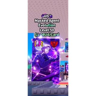 Glitched masked agent | anime card farm