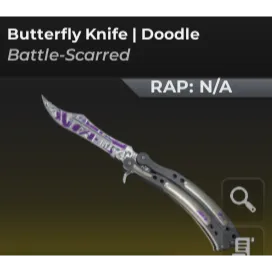 BUtterfly knife doodle | bloxstrike