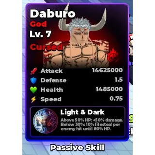 Cursed daburo | roll anime to  fight