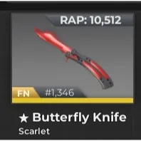Butterfly knife scarlet | Bloxstrike