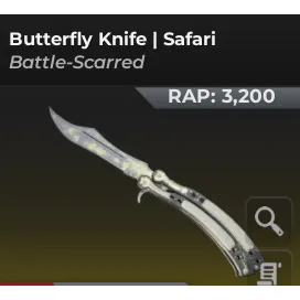 Butterfly knife safari | Bloxstrike