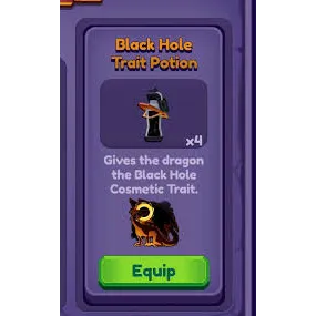 Black hole trait Potions | Dragon adventures