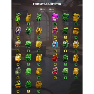 Any 4 Chapter 7 Season 4 Fortnite Sprites 