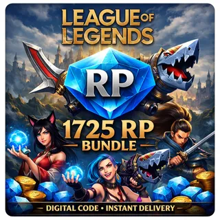 League of Legends RP Bundle – 3× 575 RP Cards (1725 RP Total)
