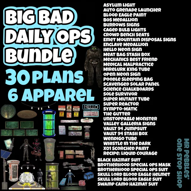 Plan | Daily Ops Bundle - Fallout 76 Game Items - Gameflip