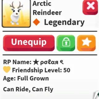 FLY RIDE ARCTIC REINDEER