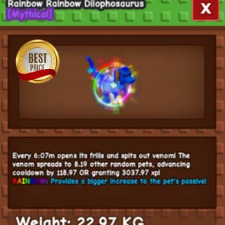 Rainbow Dilophosaurus