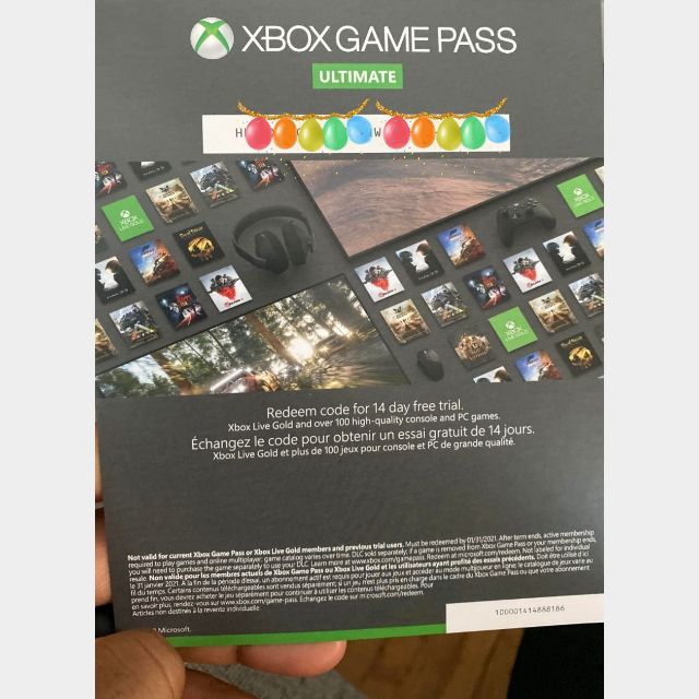xbox game pass ultimate 14 days
