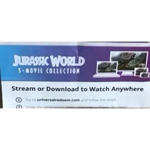 Jurassic World 5-movie collection HD MoviesAnywhere