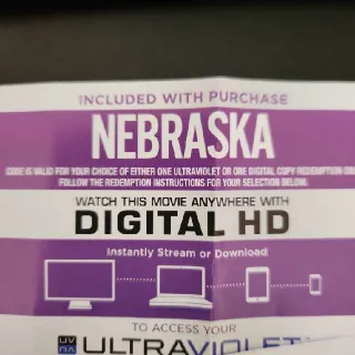 Nebraska HD VUDU